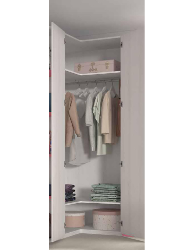 Armario juvenil rincón escuadra sin...