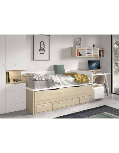 Compacto bicama 57-R base 30 con nido...