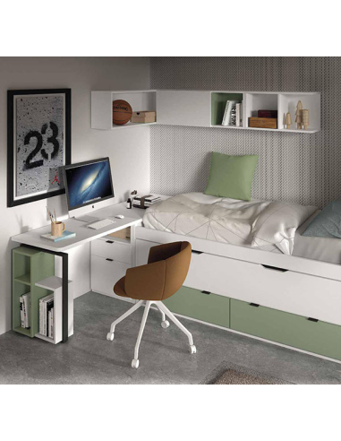 Compacto con nido oculto y dos baúles