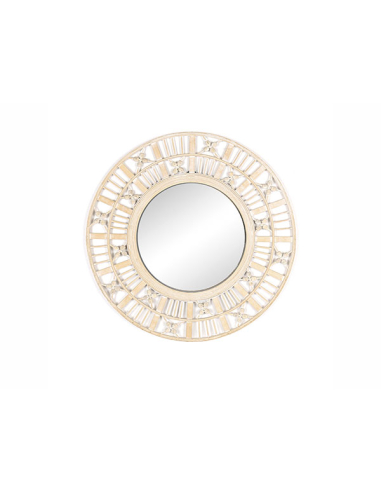 Espejo decorativo madera blanco...