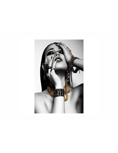 Cuadro decorativo cristal retrato mujer