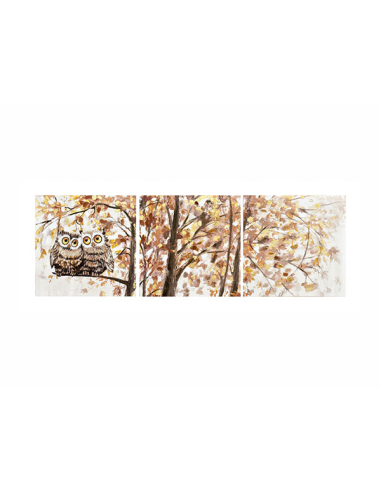 Set 2 Lienzos decorativos búhos árbol