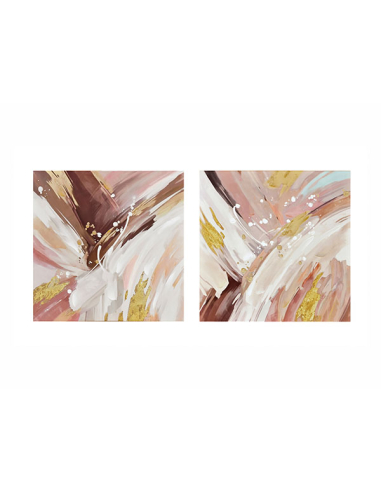 Set 2 Lienzos decorativos abstracto...