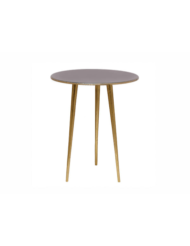 Mesa auxiliar Niamh redonda cobre...