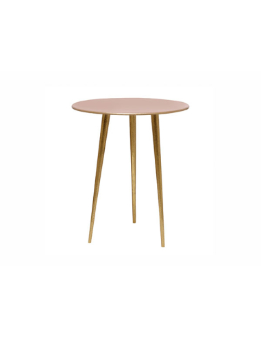 Mesa auxiliar Niamh redonda cobre...