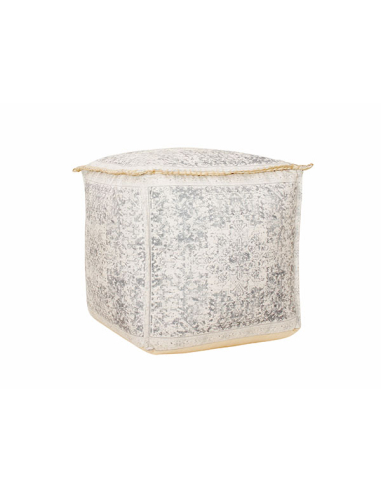 Puff motivos orientales gris