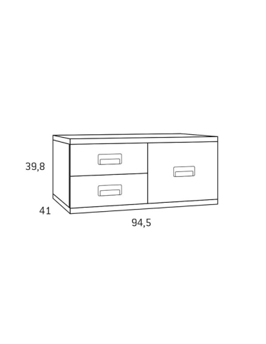 Módulo auxiliar cajones y contenedor