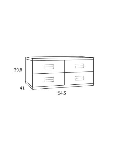 Módulo auxiliar cuatro cajones