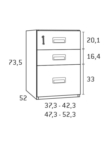 Bajo mesa estudio dos cajones y...