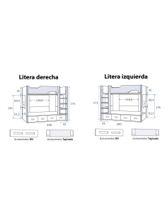 Cama literal bicolor con 4... 2