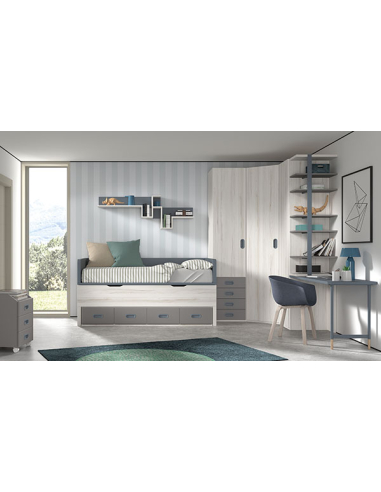 Composición habitación juvenil F001