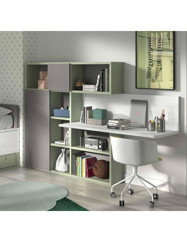 Composición habitación juvenil F003