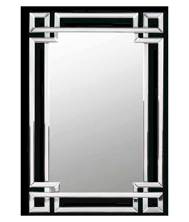 Espejo veneciano con formas geométricas  80 x 120 cm