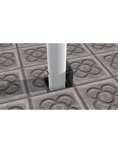 Base de parasol metálica empotrable...