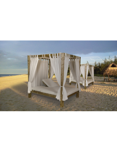 Cama Balinesa Madera Reclinable Cama Balinesa Madera Reclinable