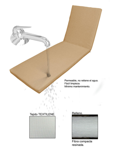 Cojín tumbona hostelería Batyline 187... Cojín tumbona hostelería Batyline 187...