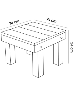 Mesa de centro / reposapiés... 2