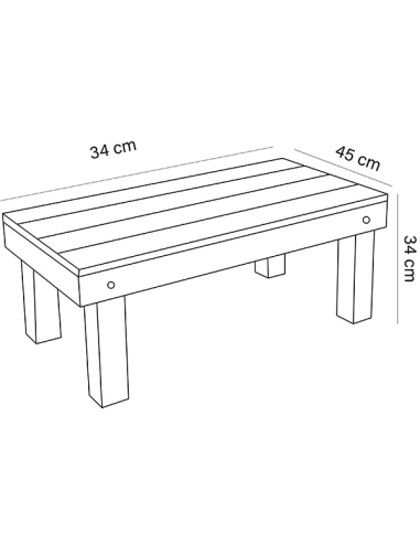 Mesa de centro Chill Out 45x90cm Mesa de centro Chill Out 45x90cm