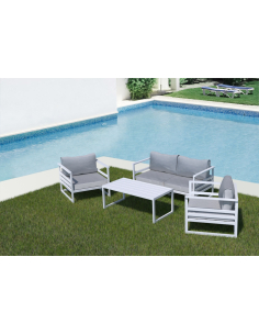 Mesa de centro de aluminio 2