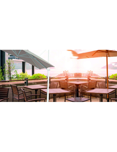 Parasol Aluminio 3x3m mástil lateral...