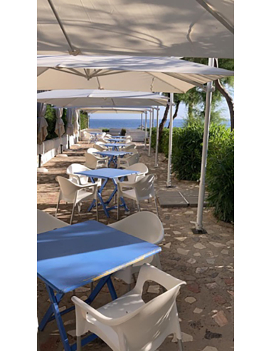 Parasol Aluminio 3x3m mástil lateral...