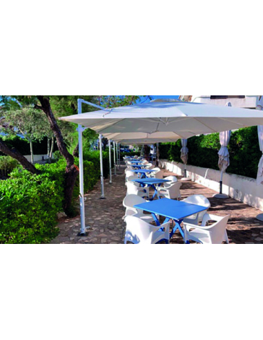 Parasol Aluminio 3x3m mástil lateral...