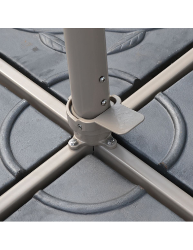 Parasol Aluminio 3x3m mástil lateral...