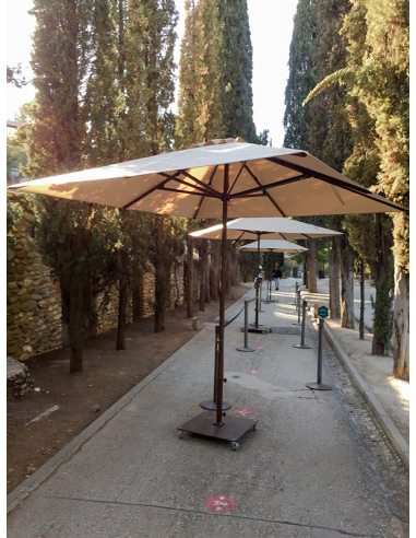 Parasol Aluminio Heavy Duty 3 x 3 m