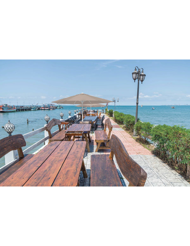 Parasol Ruedo de Aluminio 3 m diámetro