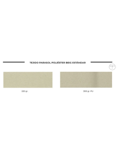 Recambio telaje parasol 2,5x2,5 m 2