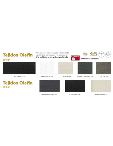 Recambio telaje parasol Ø 2,5 m Recambio telaje parasol Ø 2,5 m