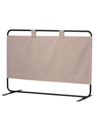 Separador terraza bar tejido oscuro