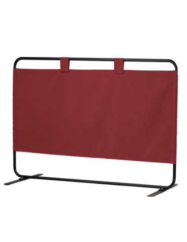 Separador terraza bar tejido oscuro