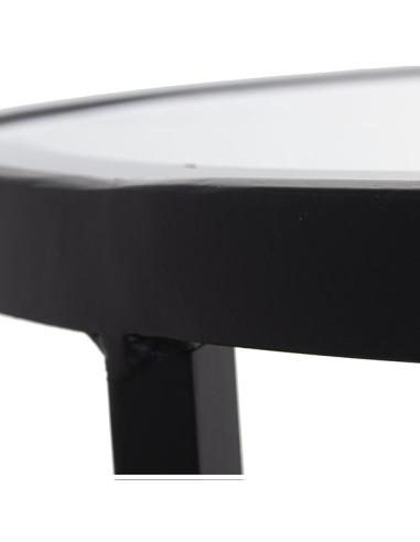 Set 2 mesas auxiliares metal plateado...