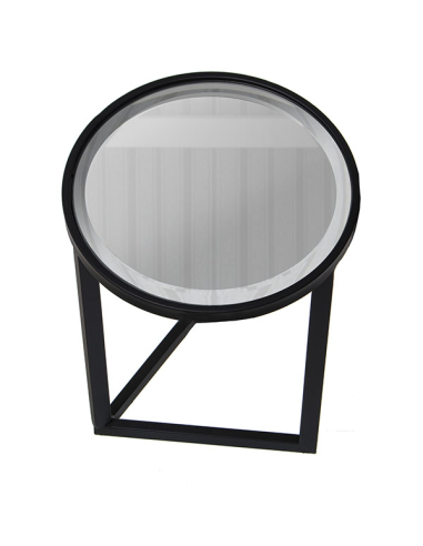 Set 2 mesas auxiliares metal plateado...