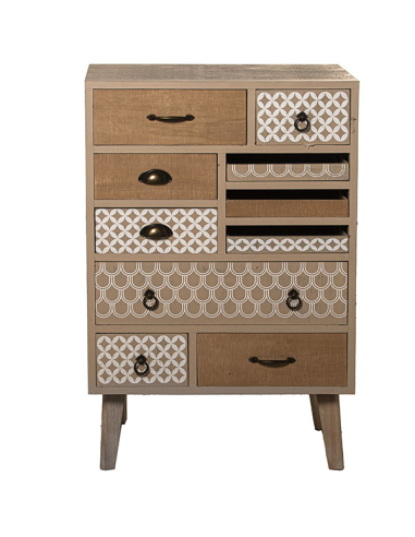 Aparador madera con 7 cajones y 3...