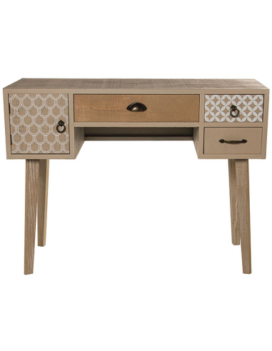 Mueble entrada madera con 4 cajones