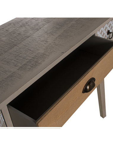 Mueble entrada madera con 4 cajones