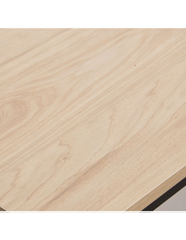 Mesa auxiliar metal negro con cajón...