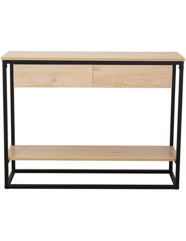 Mesa de entrada metal negro con 2...