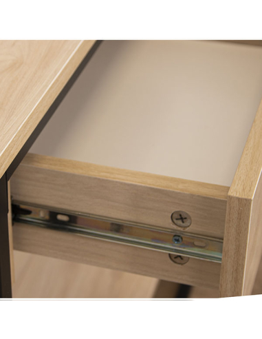 Mesa de entrada metal negro con 2...