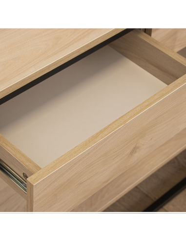 Mesa de entrada metal negro con 2...