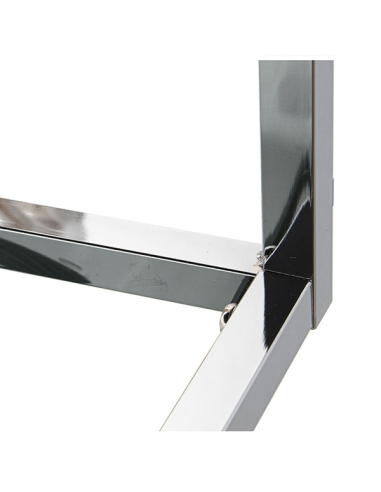 Set 2 mesas auxiliares metal y espejo