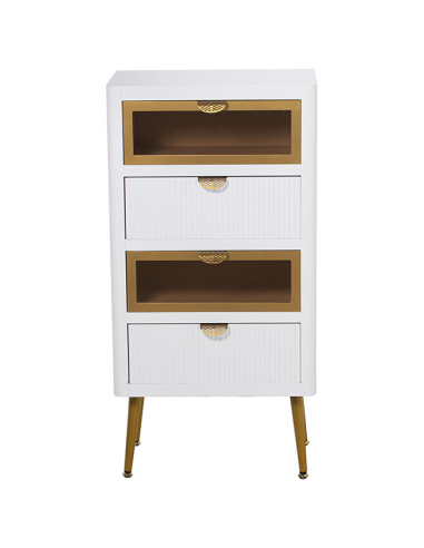 Sinfonier madera con 4 cajones blanco...