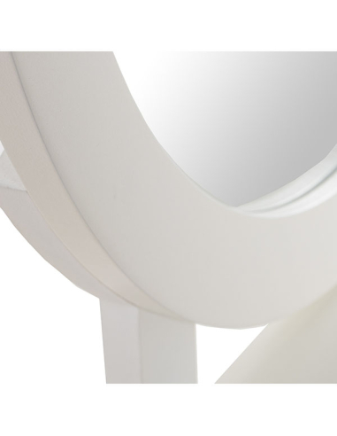 Mesa tocador madera con espejo y 2...