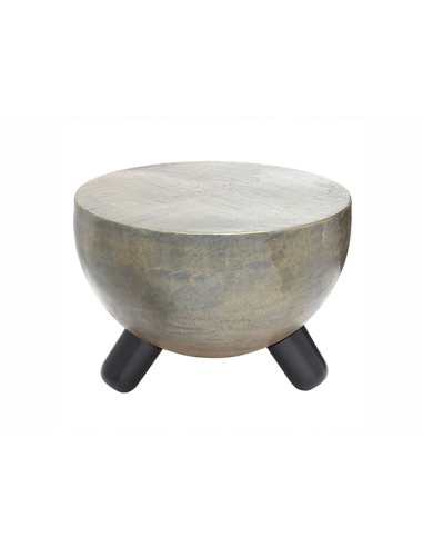 Mesa auxiliar oro envejecido