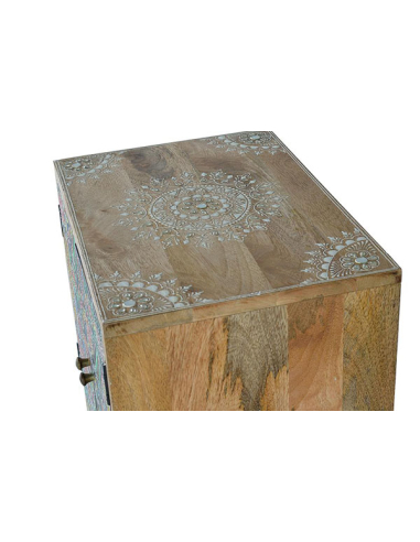 Telefonera madera de mango multicolor