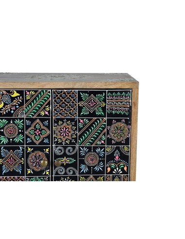 Telefonera madera de mango multicolor