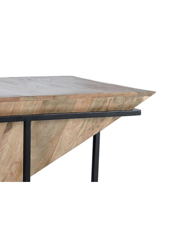 Mesa de centro madera de mango base...