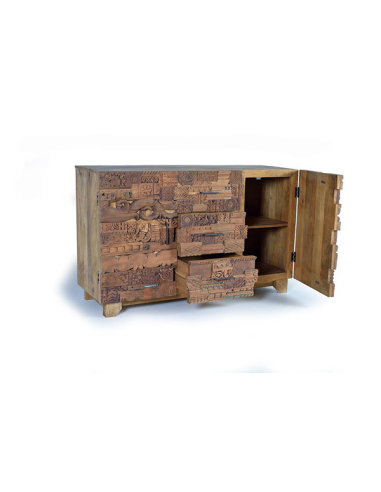 Aparador Ginebra 2 puertas y 3 cajones